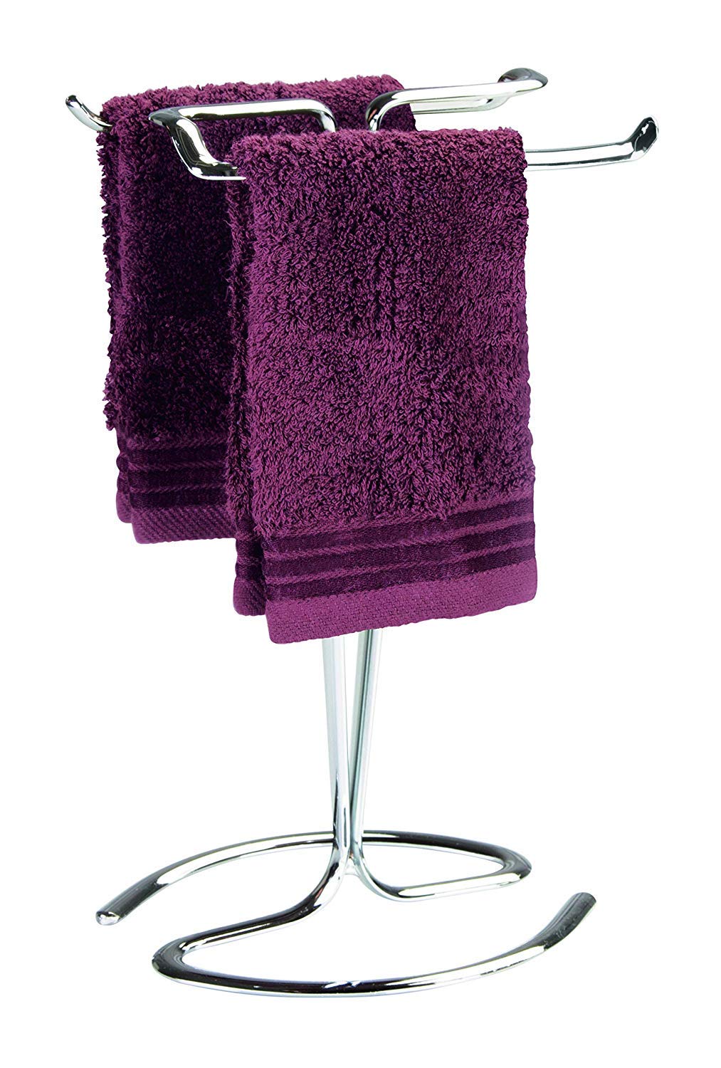 Idesign Metal Hand Towel Rack, The Axis Collection - Holds 2 Hand Towels, 7.75       X 6.25       X 13.5      , Chrome